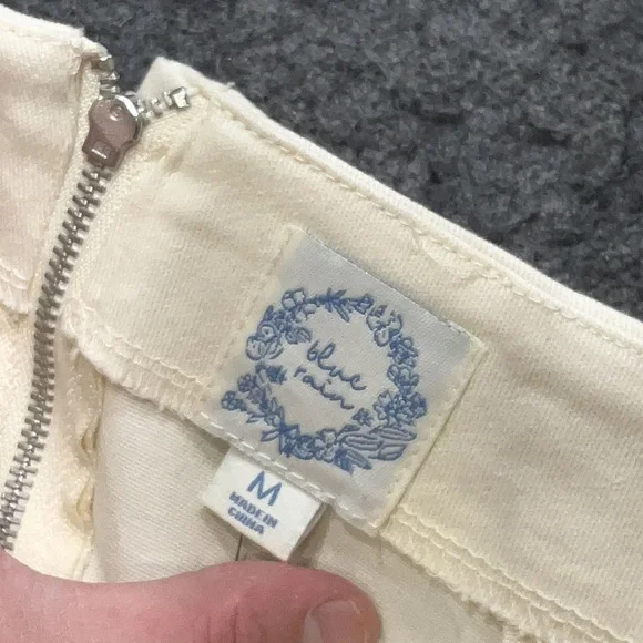 Blue Rain by Francesca Black and Cream Embellished Mini Pencil Skirt NWT - Picture 3 of 4